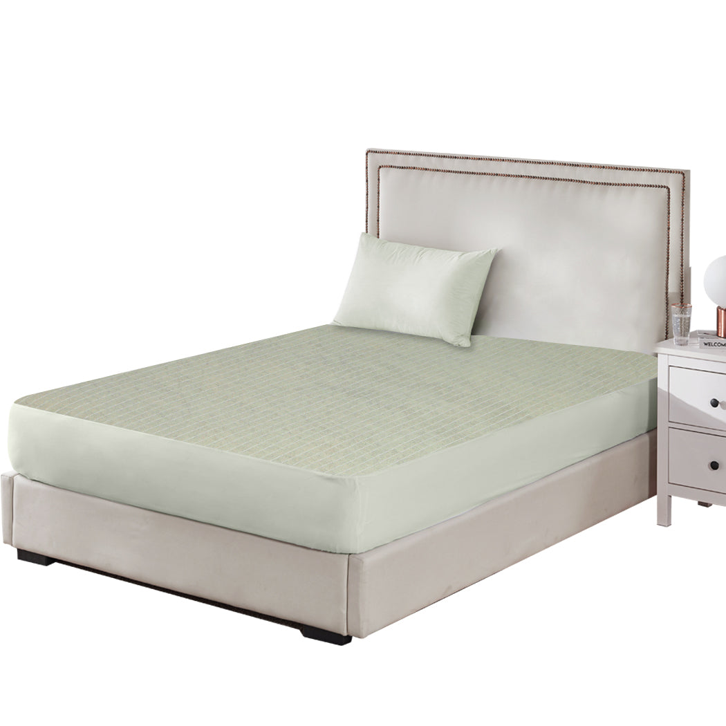 Dreamz Single Mattress Protector Pillowcases Single Grey-1910112878380322817