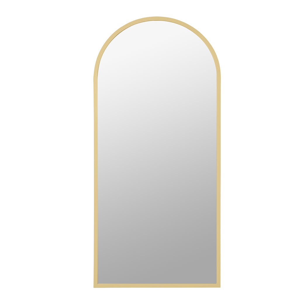 Yezi Floor Mirror Full Length Mirrors 1.8M Gold White-1954803006339944449