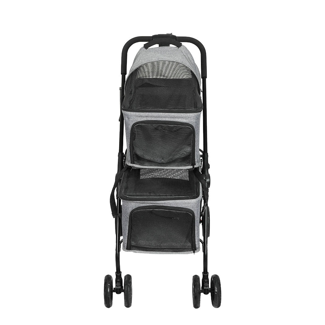 PaWz Two-tier Pet Stroller Double Dog-1954802607990116353