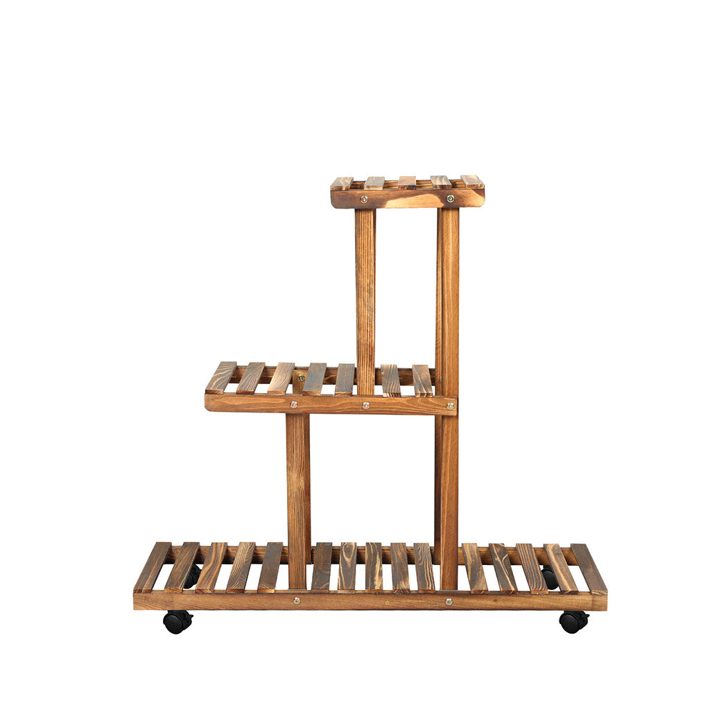 Levede 3-Tier Plant Stand Wood Wooden-1910112312073785345