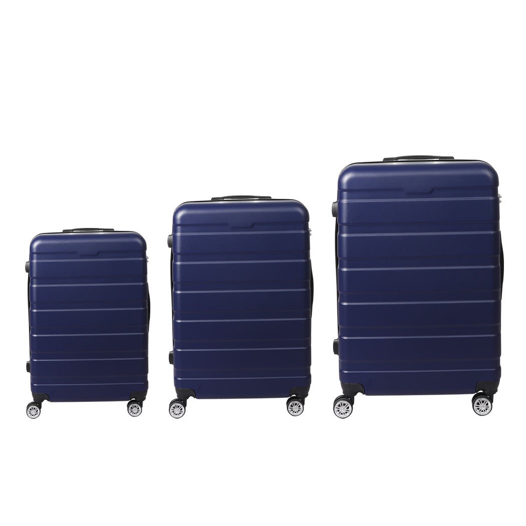 Slimbridge 3PC Luggage sets Suitcase Navy-1954802817545932801