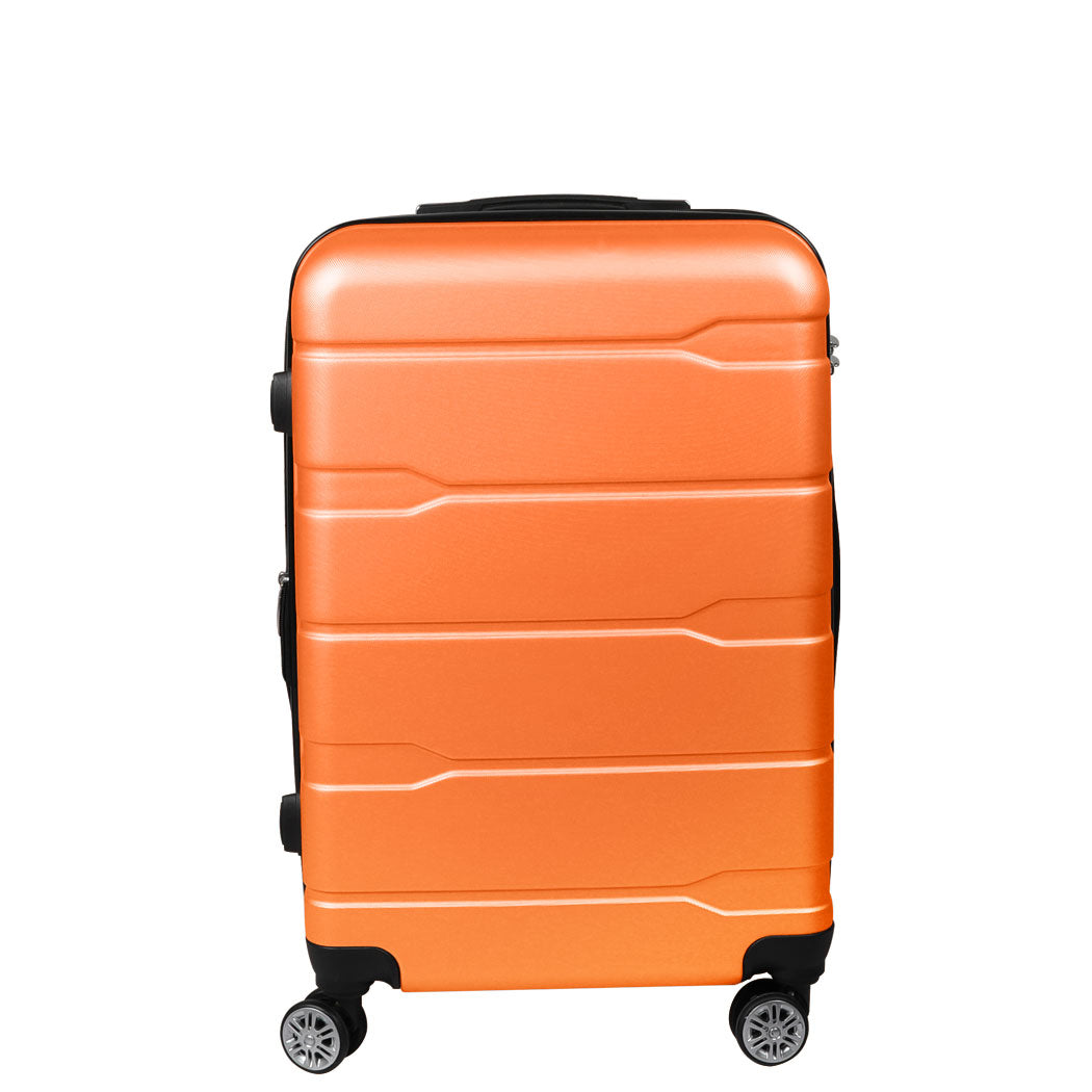 Slimbridge 28" Expandable Luggage Travel Suitcase Trolley Case Hard Set Orange