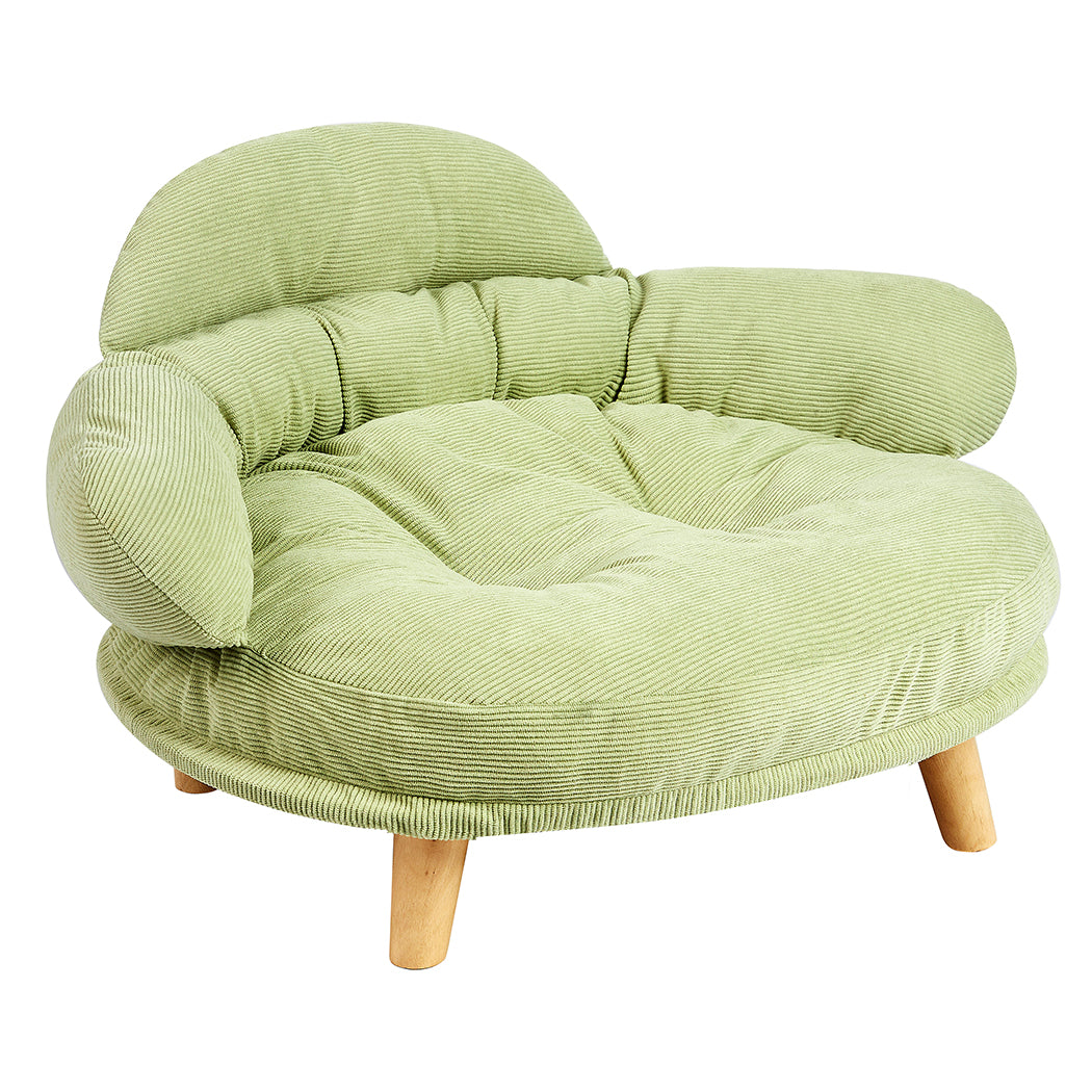 Pawz Elevated Pet Dog Cat Sofa Bed Couch L Size Green-1954802452750536705