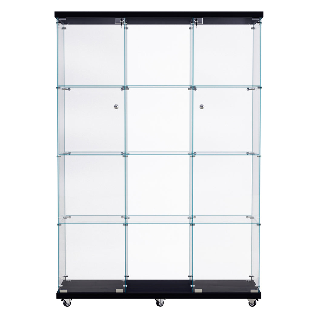 Stacked 169cm Tall Glass Display Cabinet 4 Tier-1954802399965220865