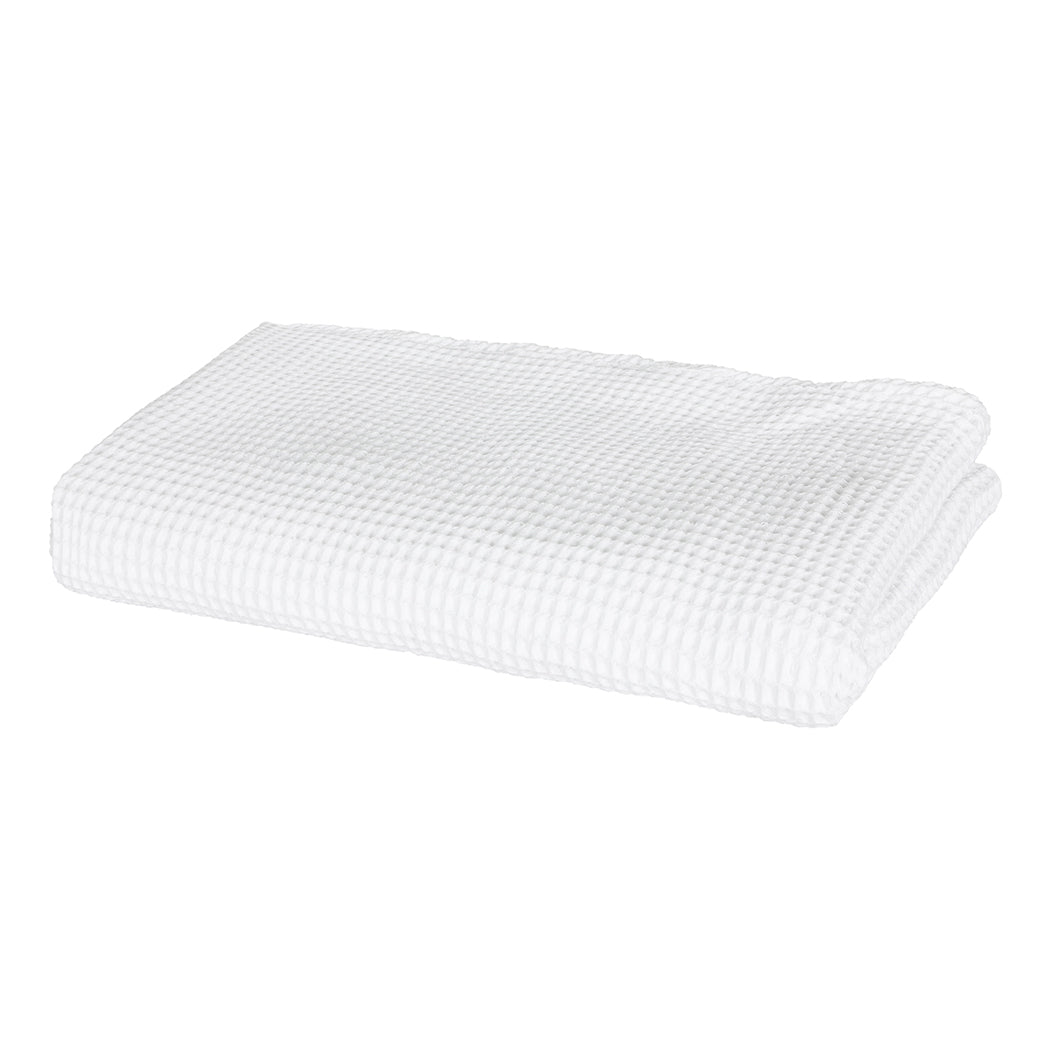 DreamZ Throw Blanket Cotton Waffle Blankets White King-1919892916566888449