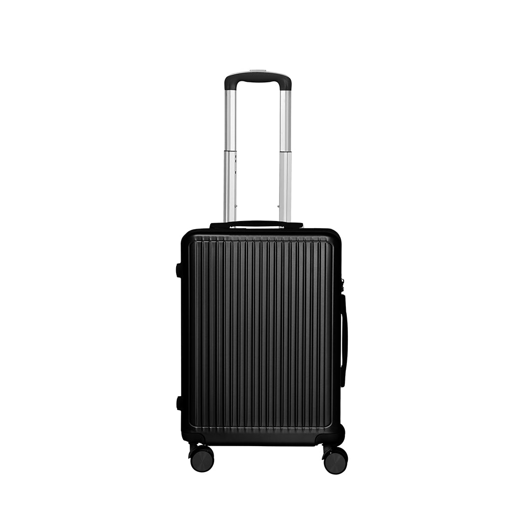 Slimbridge Luggage Suitcase Trolley Black 2pc 14"+20"-1910112844318380033