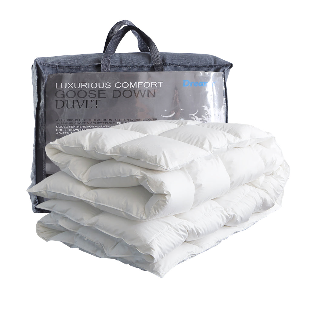 DreamZ Duck Down Feather Quilt 200GSM Double-1954803025335947265
