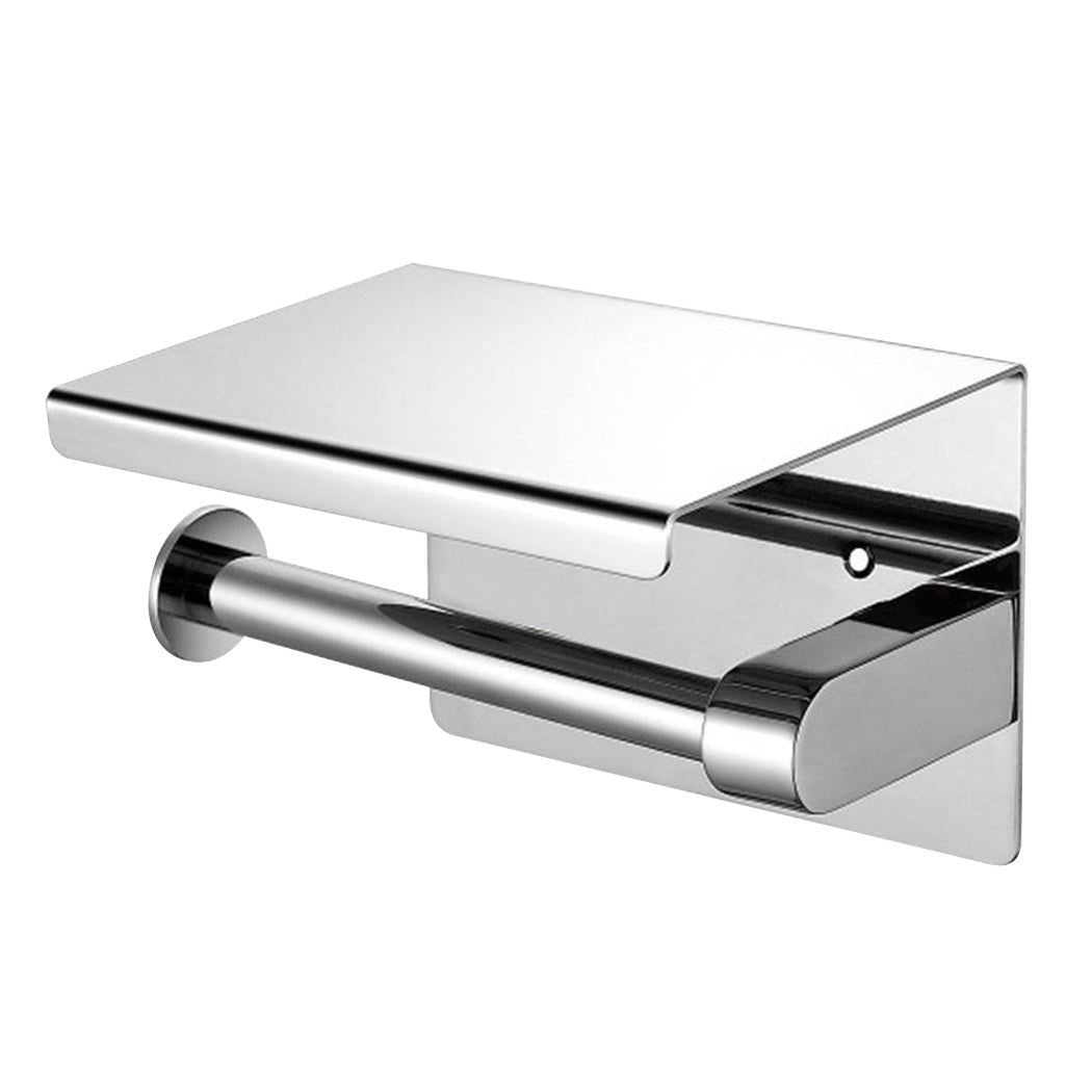 Toilet Paper Holder Roll Bath Tissue Silver-1910113085511831553
