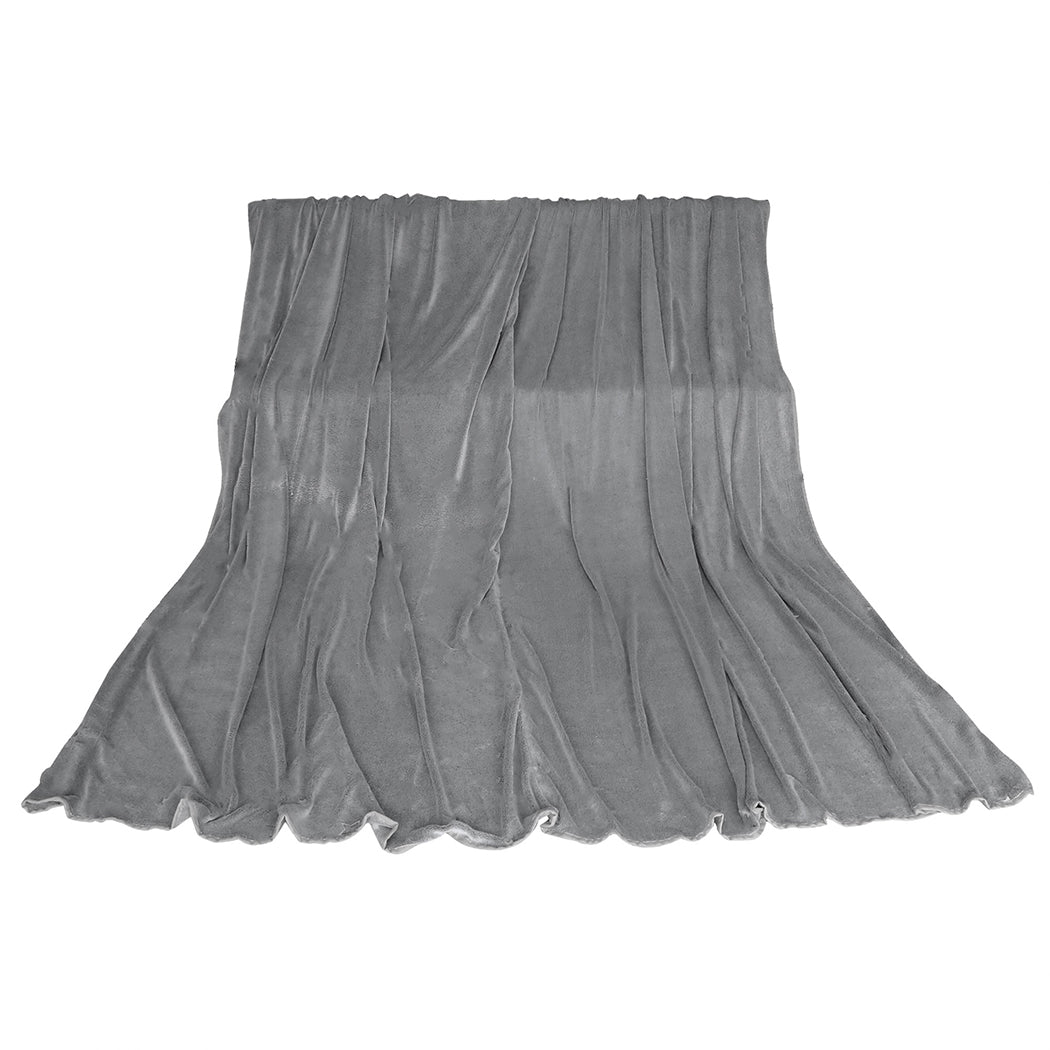 DreamZ 3x3M Large Oversized Blanket Grey Plain-1919892915346345985