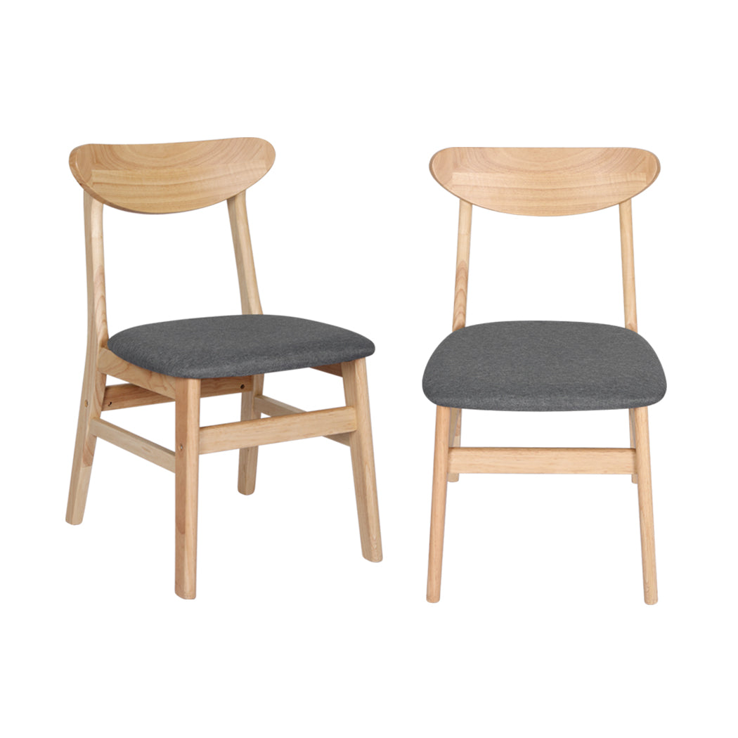 Levede 2xDining Chairs Kitchen Chair Nature Clear 2Pack-1954802985414561793