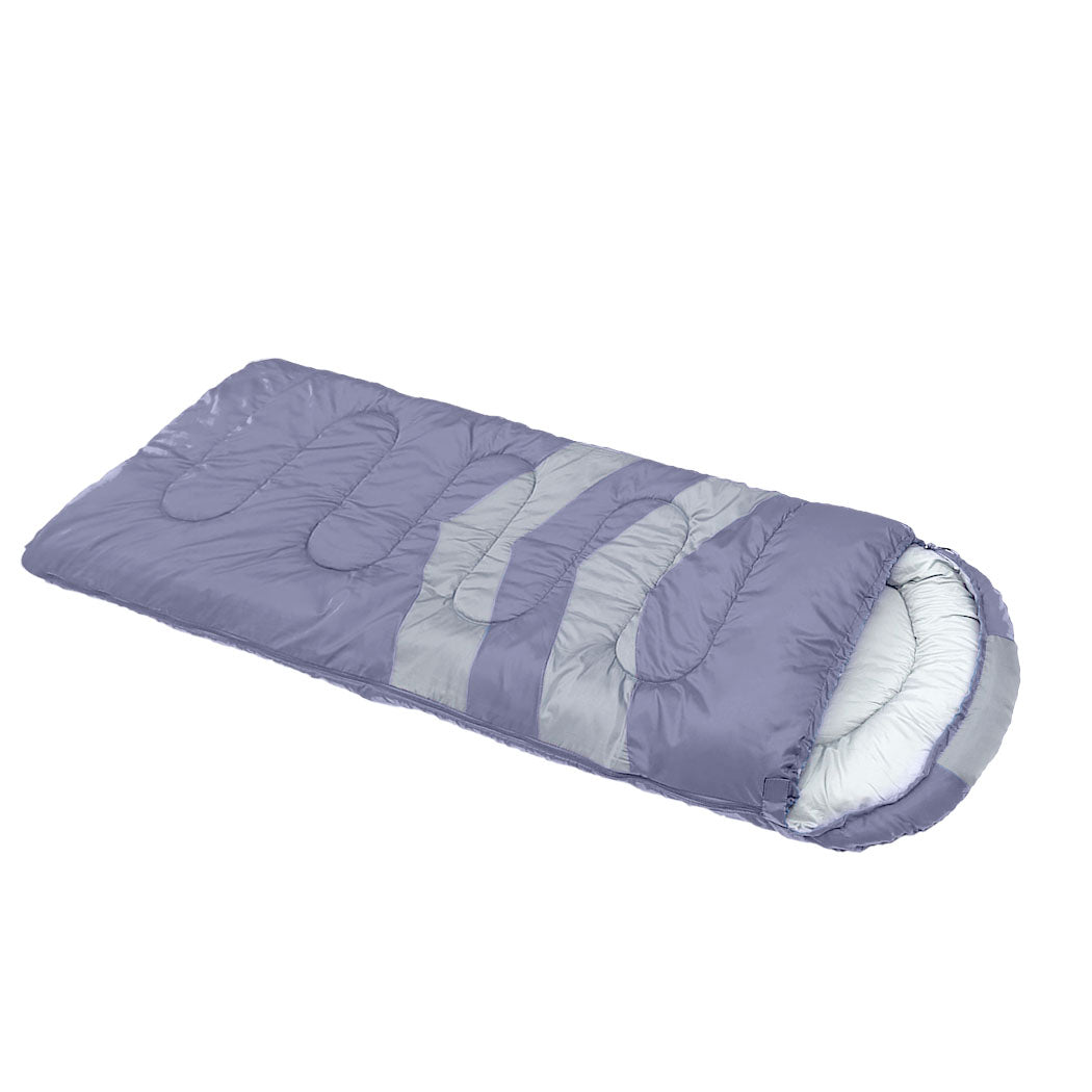 Mountview Single Sleeping Bag Bags Outdoor Grey-1954802651598295041