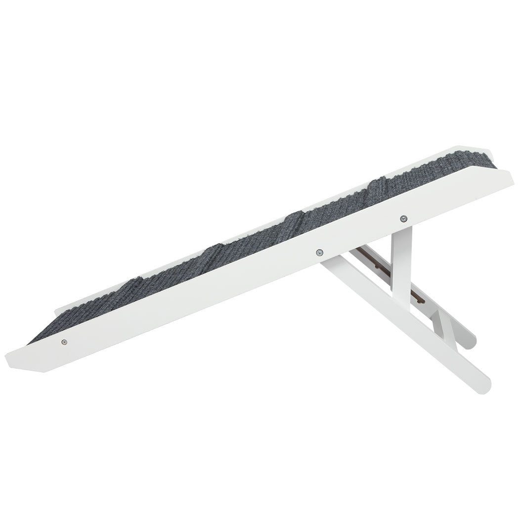 PaWz Adjustable Dog Ramp Height Stair White-1954802549827702785