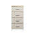 Levede Storage Cabinet Tower Chest of Drawers Dresser Tallboy 8 Drawer Beige
