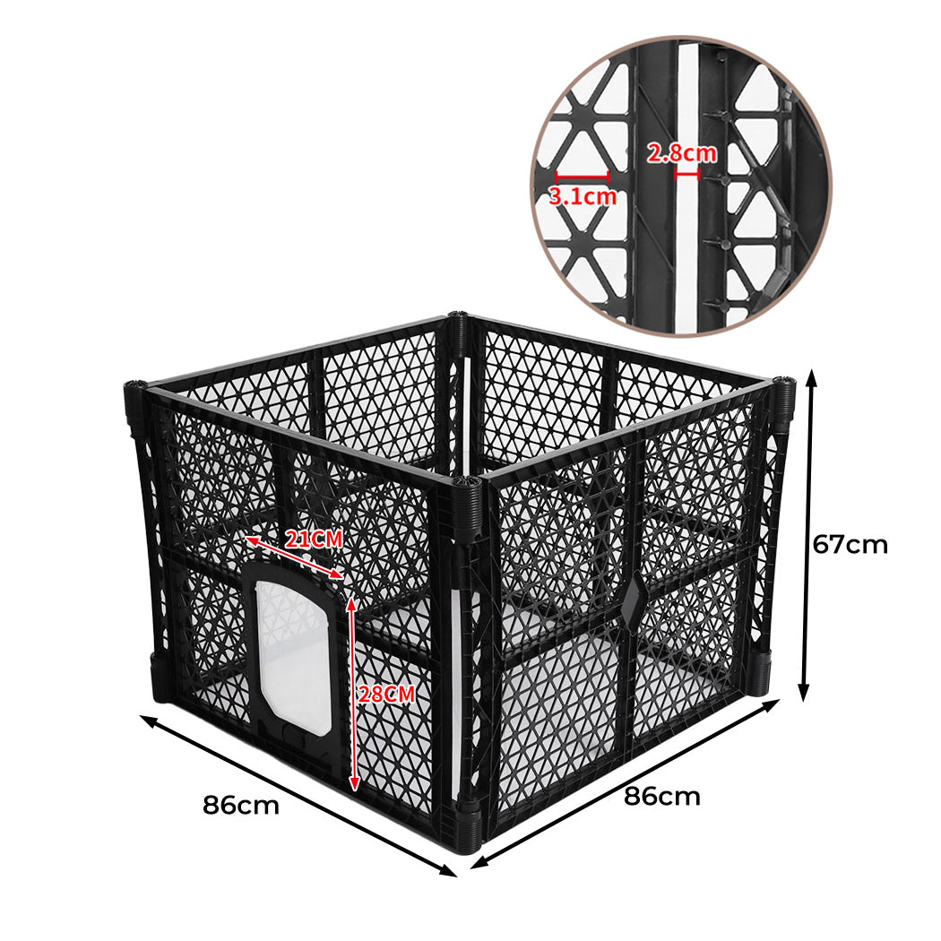 PaWz Pet Playpen Folding Dog Plastic S Small-1954802538444361730