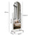 Yezi 165CM Movable Arch Full Length Mirror-1910112235800367106