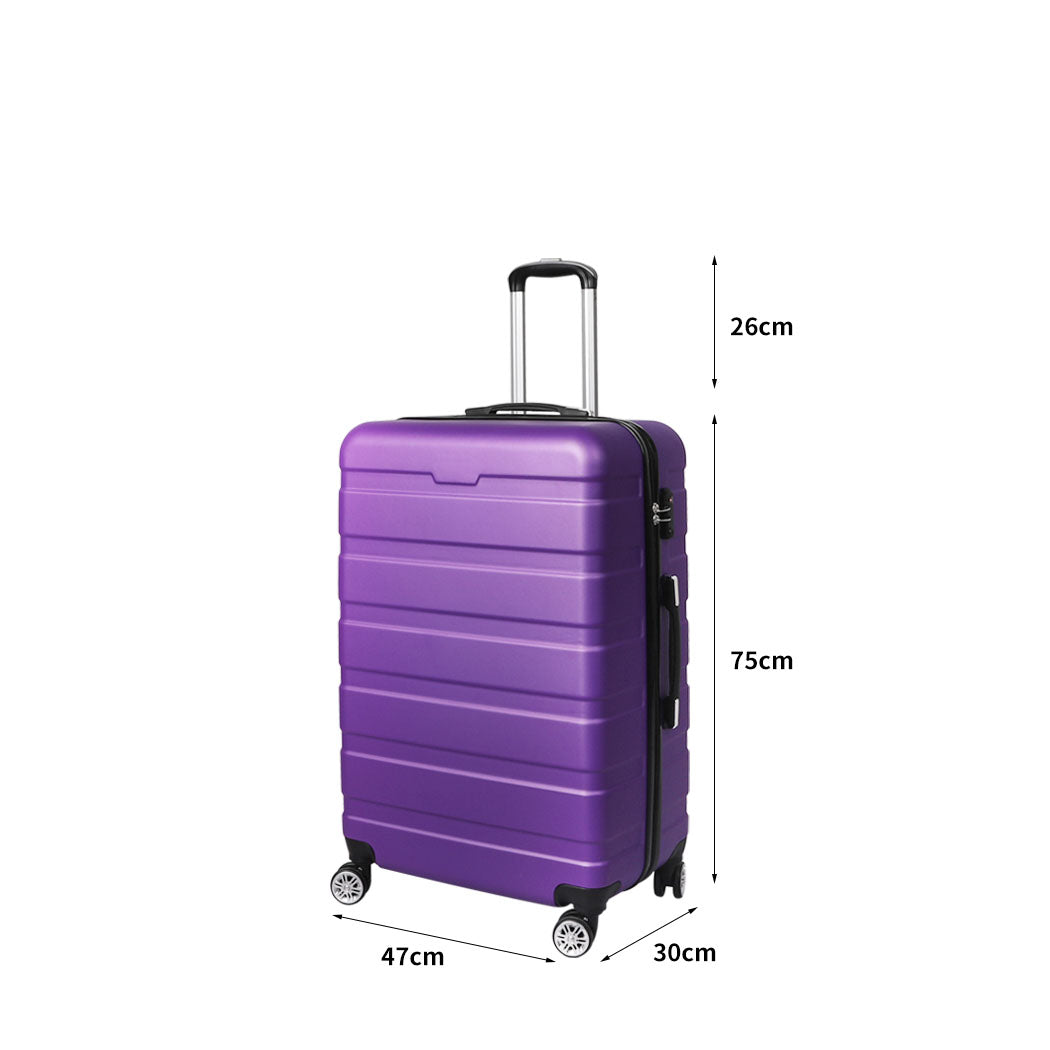 Slimbridge 28" Luggage Case Suitcase Purple 28 inch-1954802815939514370