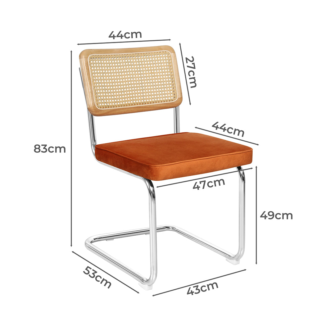 Levede 4xRattan Chair Dining Chairs-1973193581594284034