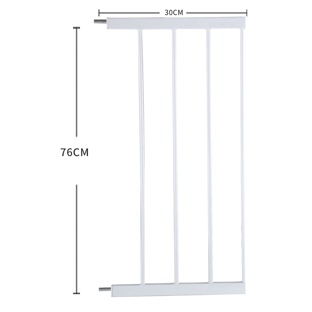 Levede Baby Safety Gate Adjustable Pet White 30cm Extension-1910113187894792194