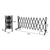 Garden Security Fence Gate Expandable Black-1954802909560573953