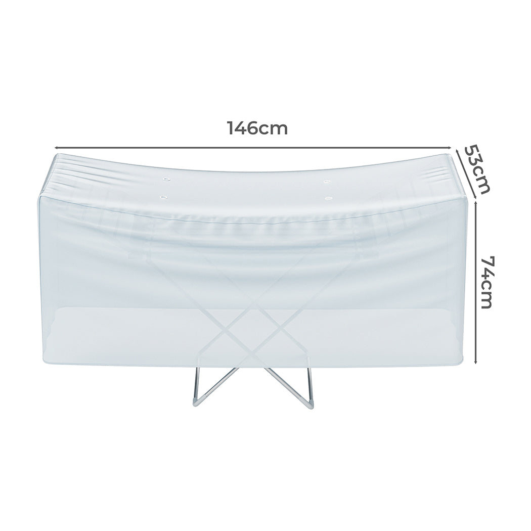 Levede Electric Heated Clothes Airer Cover Grey-1954802380646256642