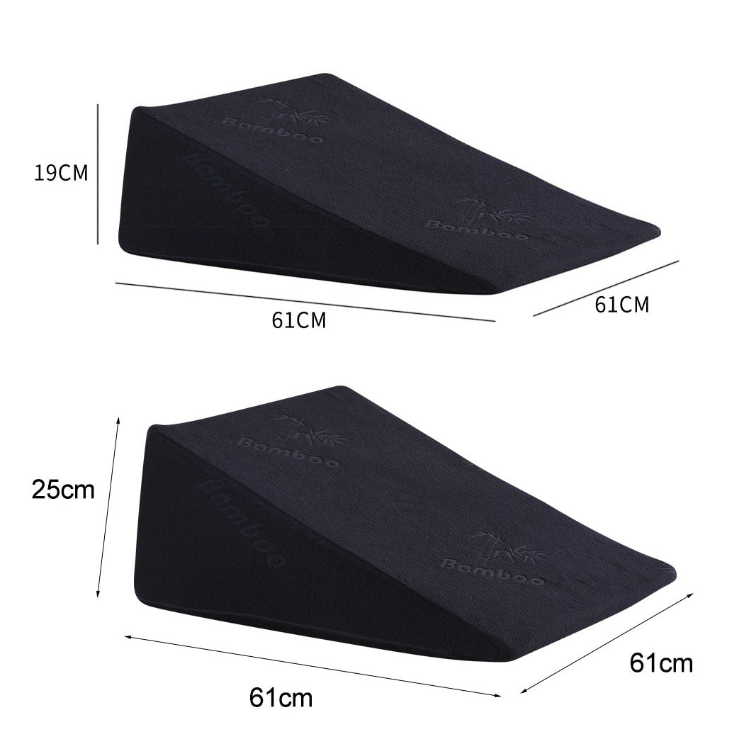 Cool Gel Memory Foam Bed Wedge Pillow-1910112236651810818