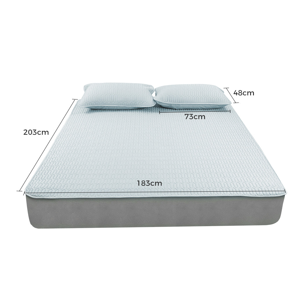 DreamZ Latex Cooling Bed Sheet Set Fitted 3PCS King-1954802917701718017