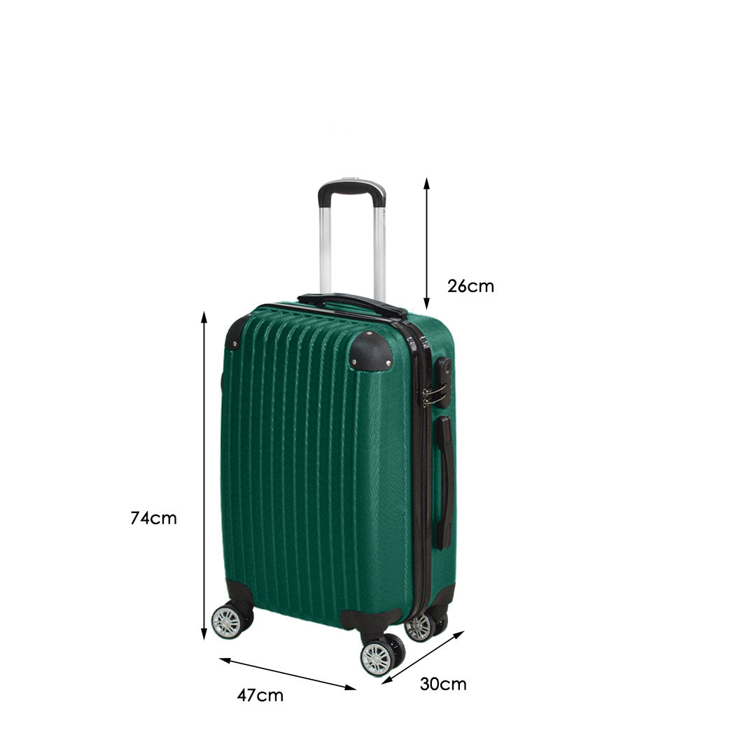Slimbridge 28" Travel Luggage Suitcase Green-1954802639959101442