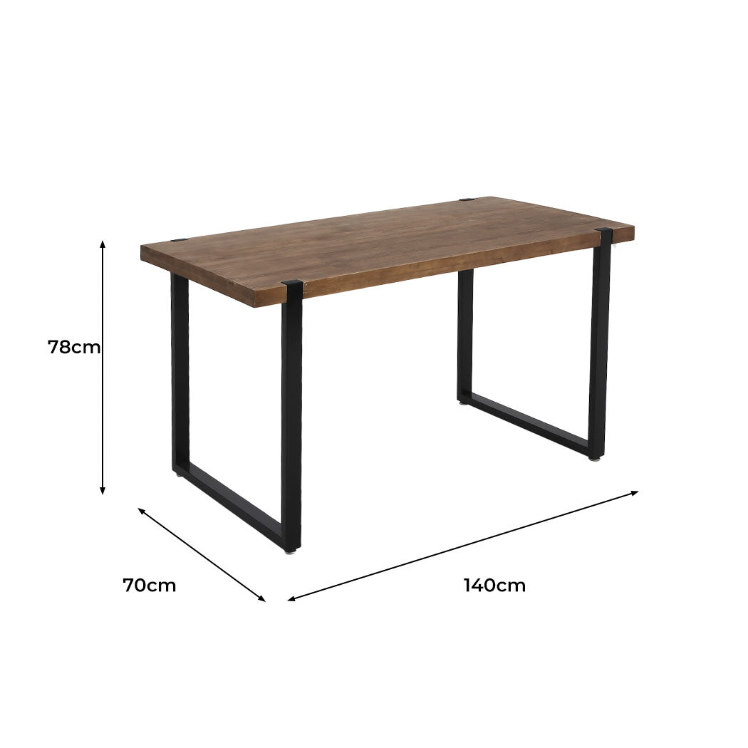 Levede Dining Table Industrial Wooden-1954802981195091970