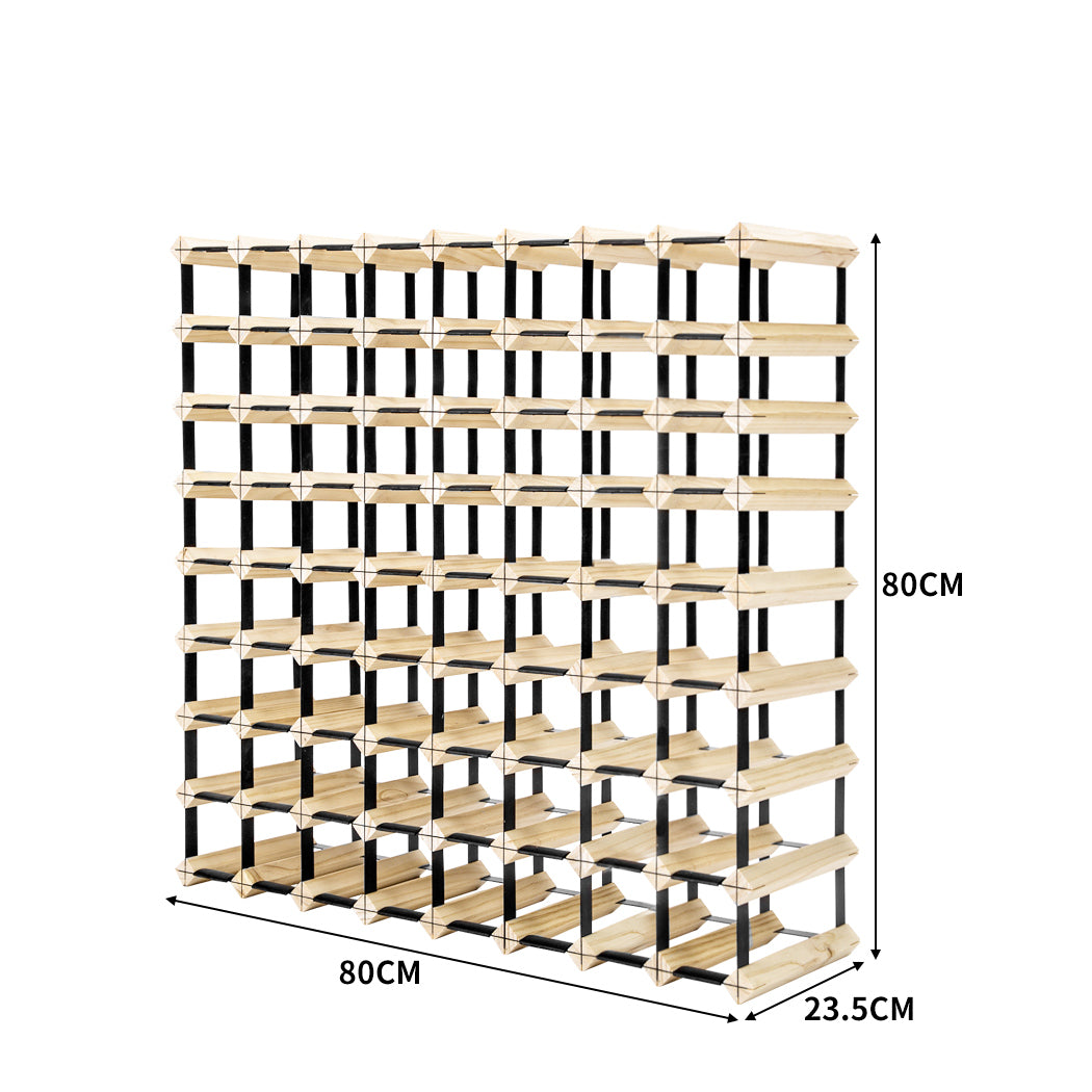 Levede 72 Bottle Timber Red Wine Rack-1919892822316683266