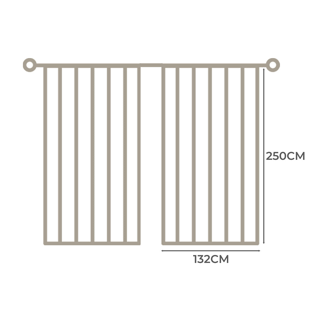 Marlow 2XBlockout Curtains Chenille 132x250 Coffee-1954802975927046146