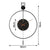 Yezi Round Wall Clock 60cm Large Modern Home Decoration-1954802445200789505