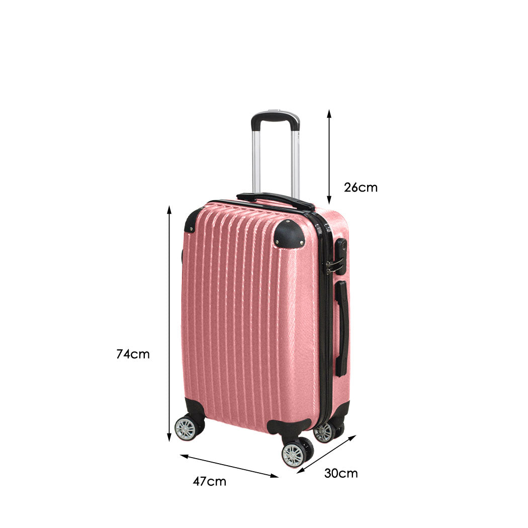 Slimbridge 28" Travel Luggage Suitcase Rose Gold-1954802640160428034