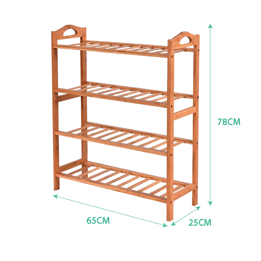 Levede Bamboo Shoe Rack Storage Wooden-1954802687648337922