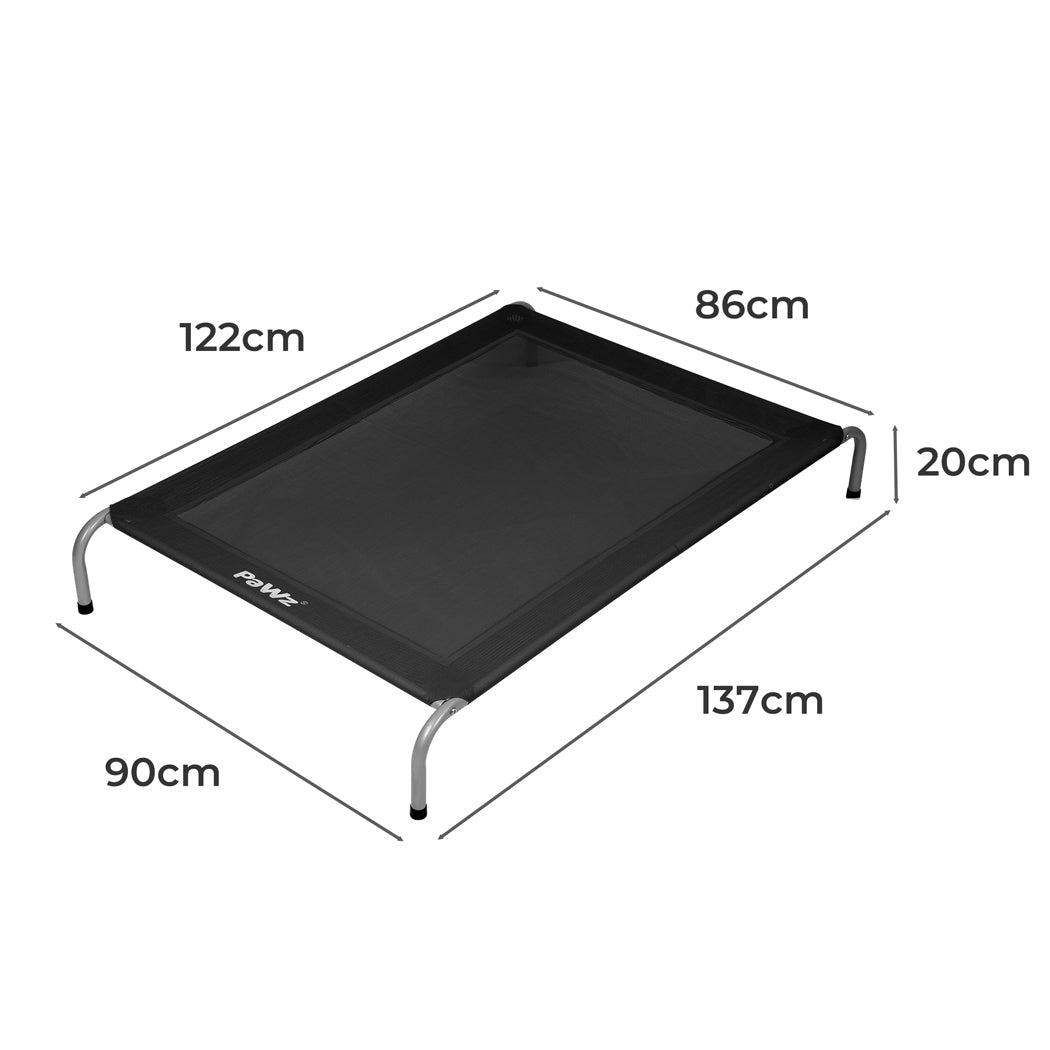 PaWz Elevated Trampoline Pet Bed Dog XXL Black XX-Large-1954802574515376129