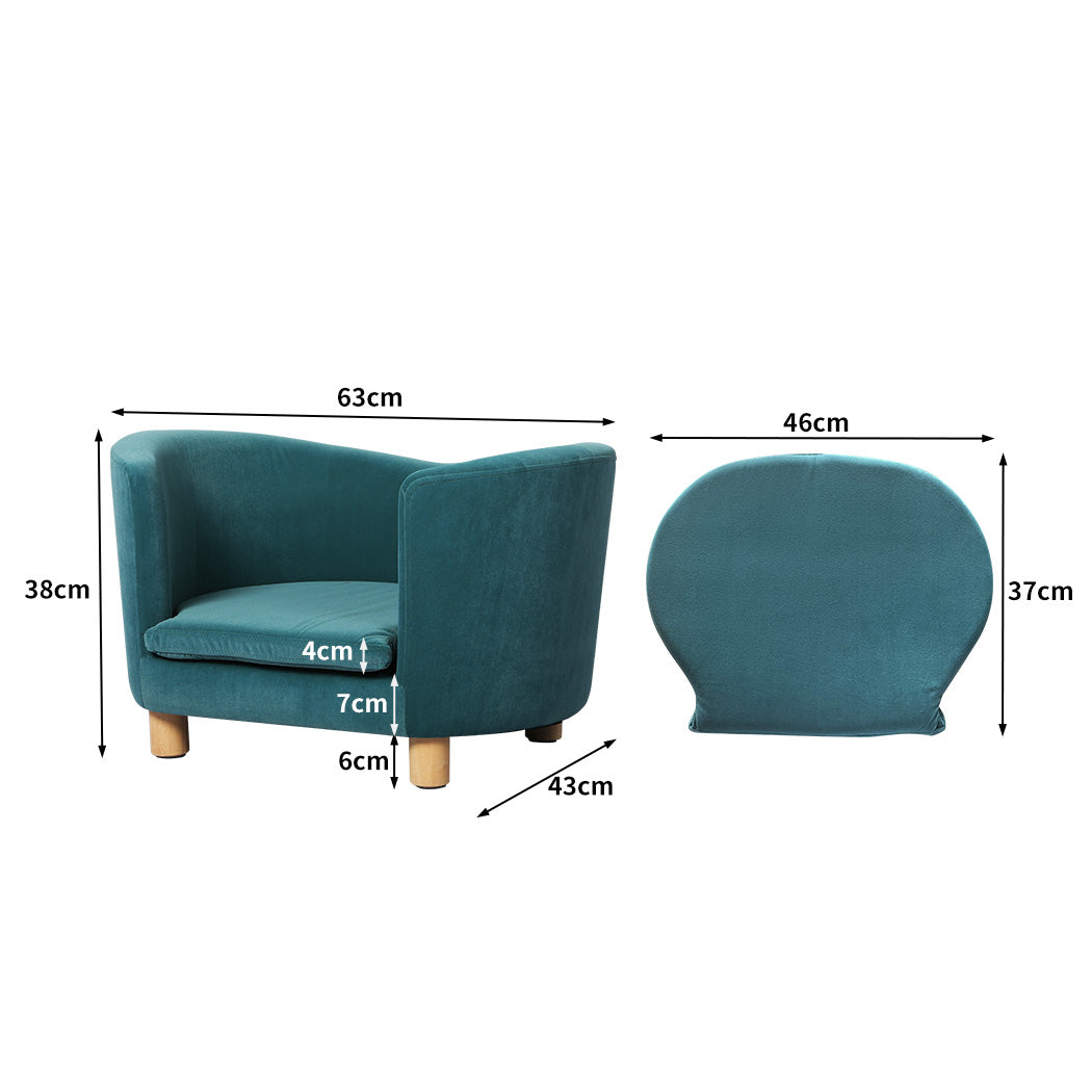 PaWz Pet Sofa Bed Dog Warm Soft Lounge Blue-1954802531834138626