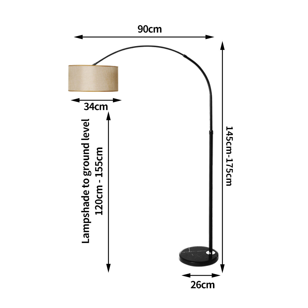 EMITTO Modern LED Floor Lamp Reading Grey-1954802831097729025