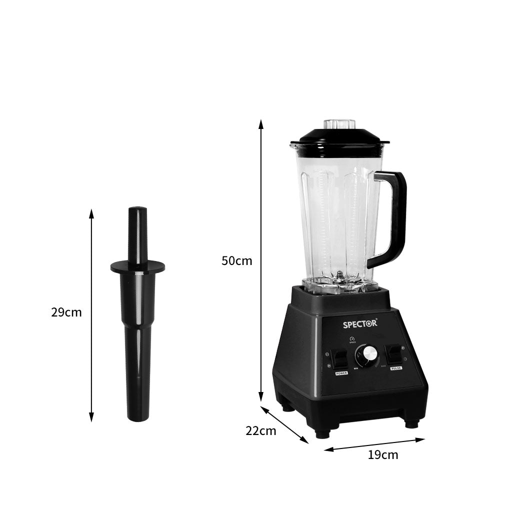 Spector 2L Commercial Blender Mixer Black-1954802900018532353