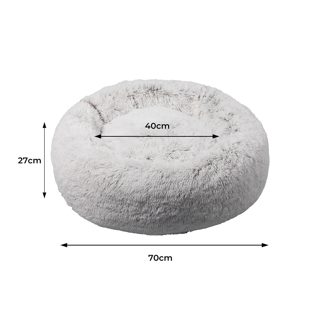 PaWz Pet Bed Cat Dog Donut Nest Calming M Coffee Medium-1910112958197927938