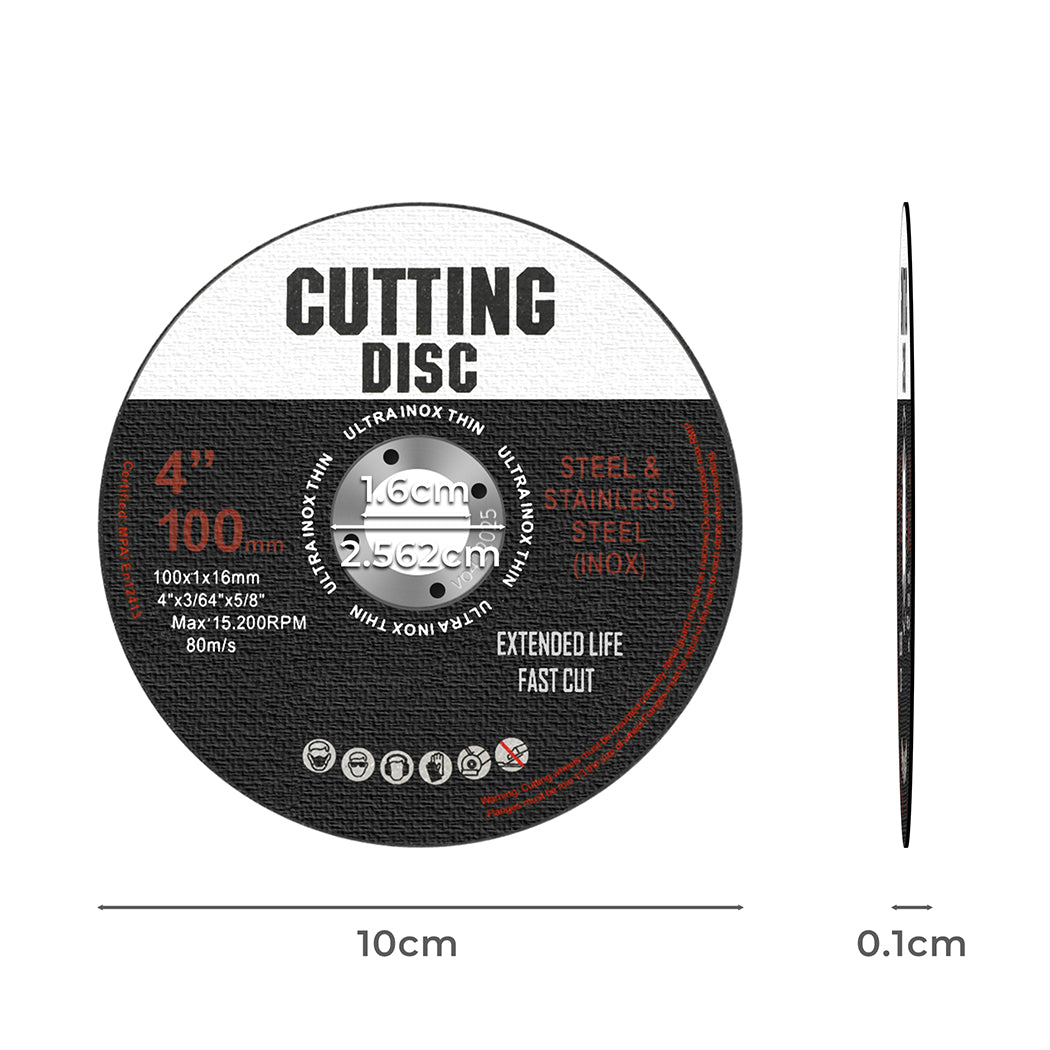Traderight Cutting Discs 100mm 4" Thin-1910113128138543106