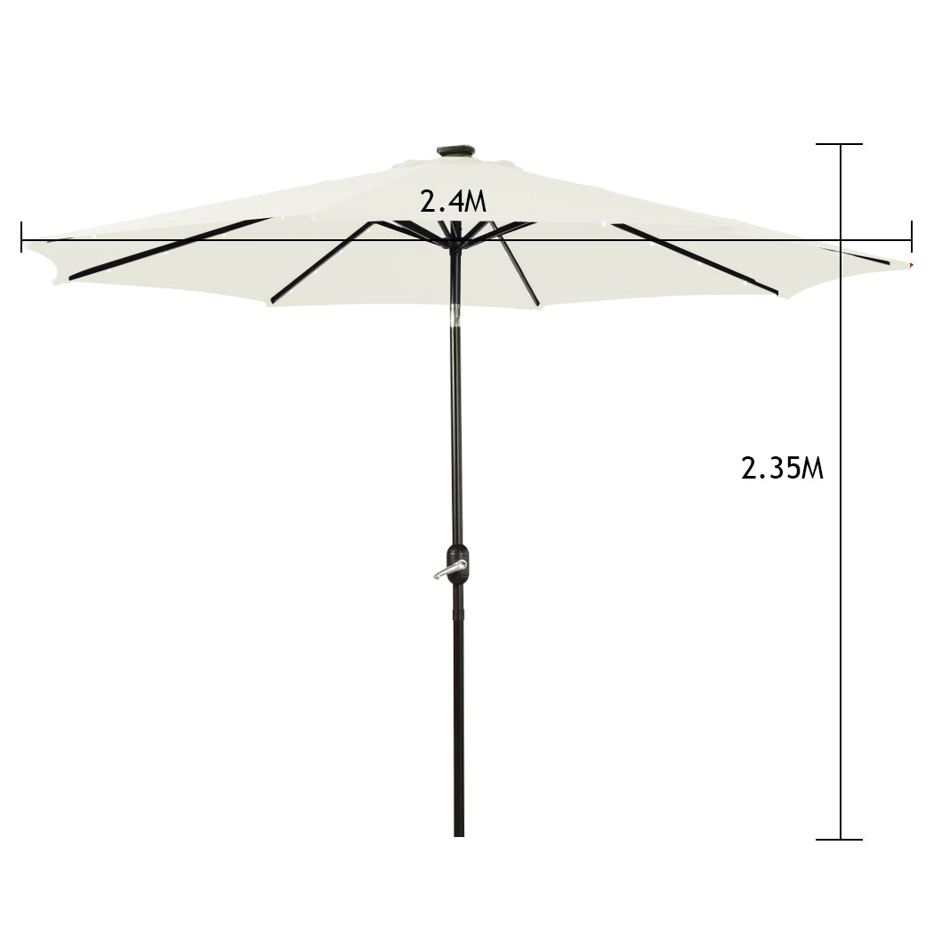 Mountview Outdoor Patio Aluminum Tiltable Beige-1910112602655166466