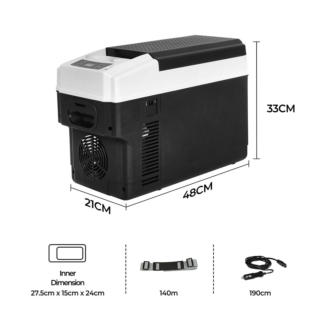 Spector Portable Car Fridge 12V Mini Refrigerator Freezer Camping Travel Cooler-1954802399260577793