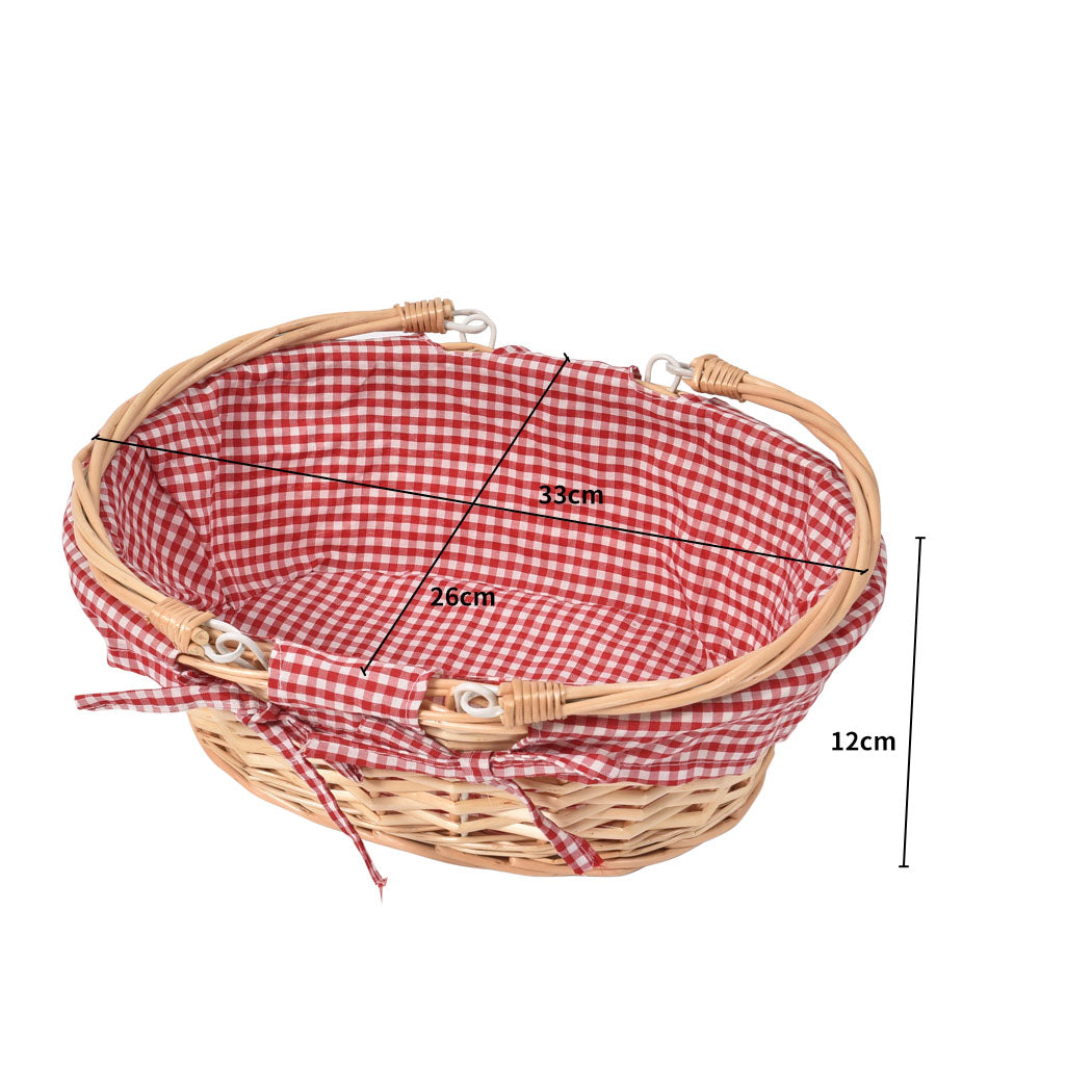 Picnic Basket Baskets Outdoor Deluxe-1910112332739121154