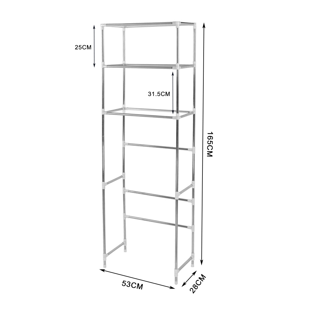 3-Tier Over Toilet Storage Shelf Rack-1919892923407798273