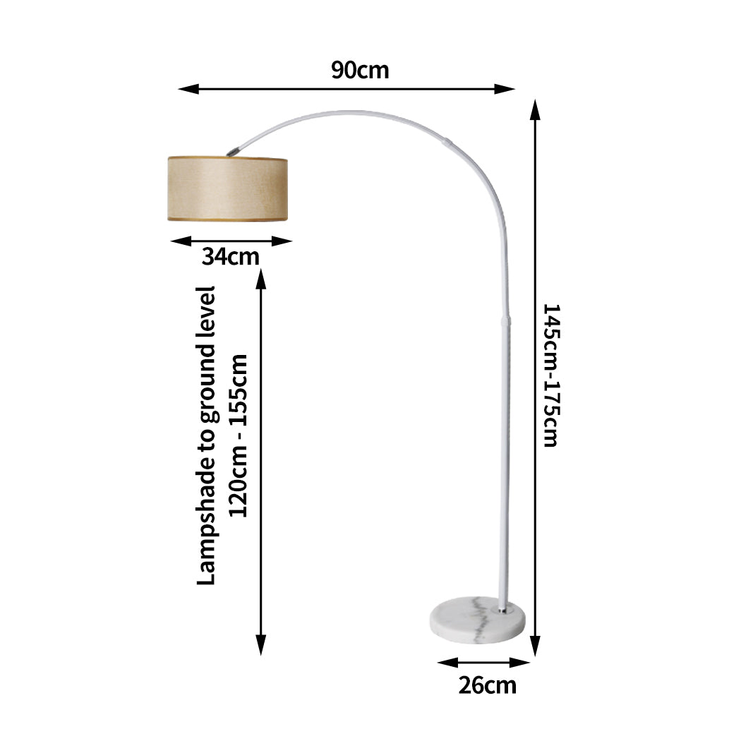 EMITTO Modern LED Floor Lamp Reading Beige-1954802831299055617