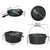 Toque 3PCS Cast Iron Frying Pan and Cast Iron Pot Set-1973194189634146305