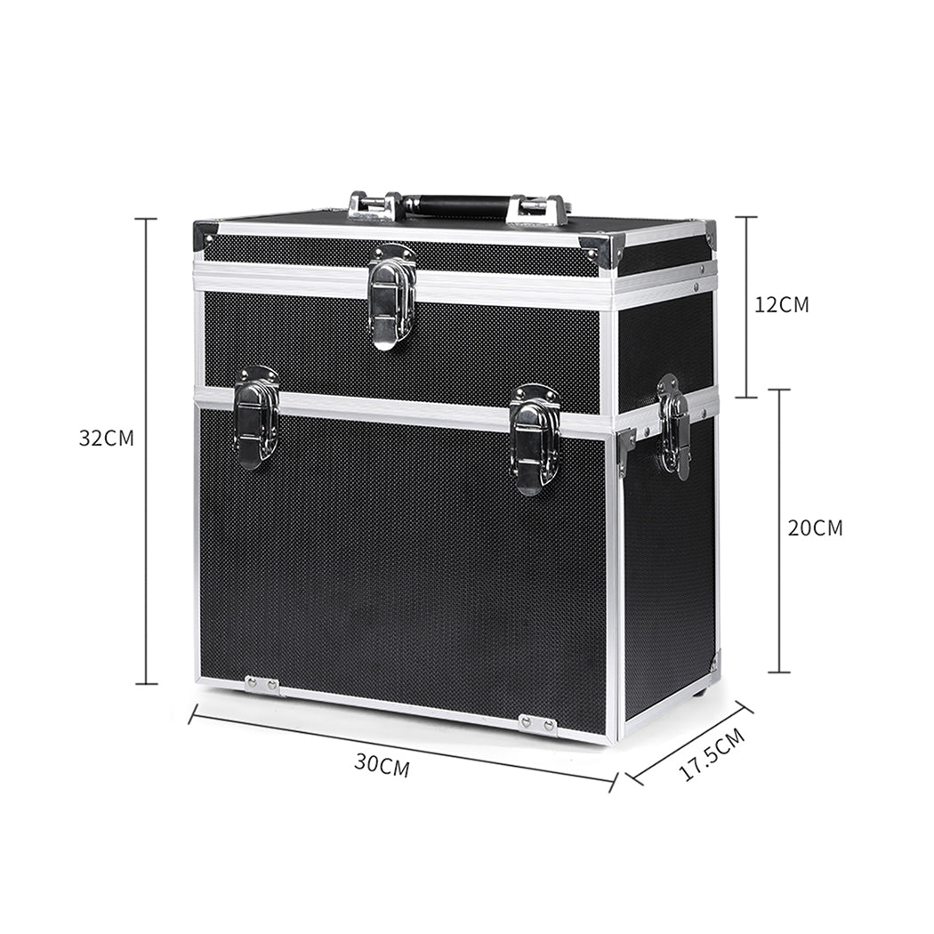 Makeup Cosmetic Case Portable Organizer Black-1910113073474179074
