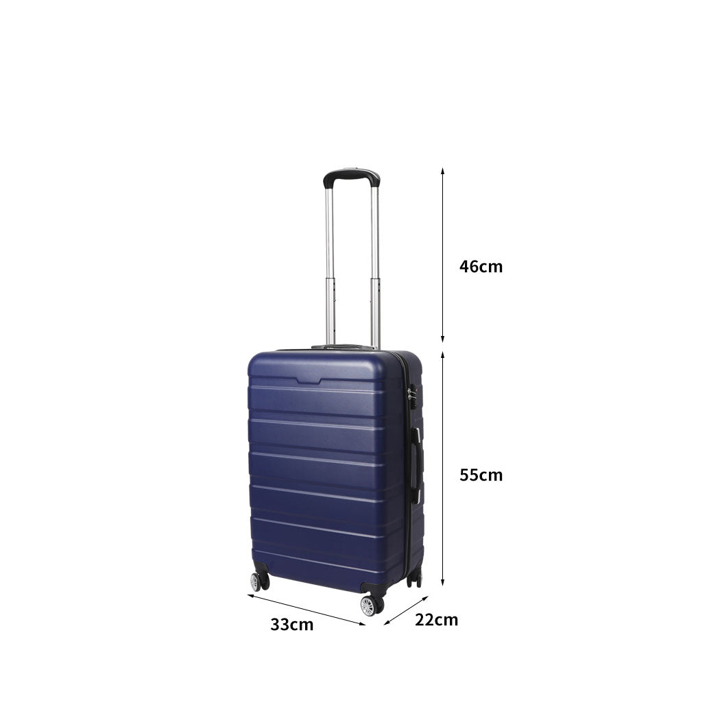 Slimbridge 20" Carry On Luggage Case Navy 20 inch-1954802812911226882