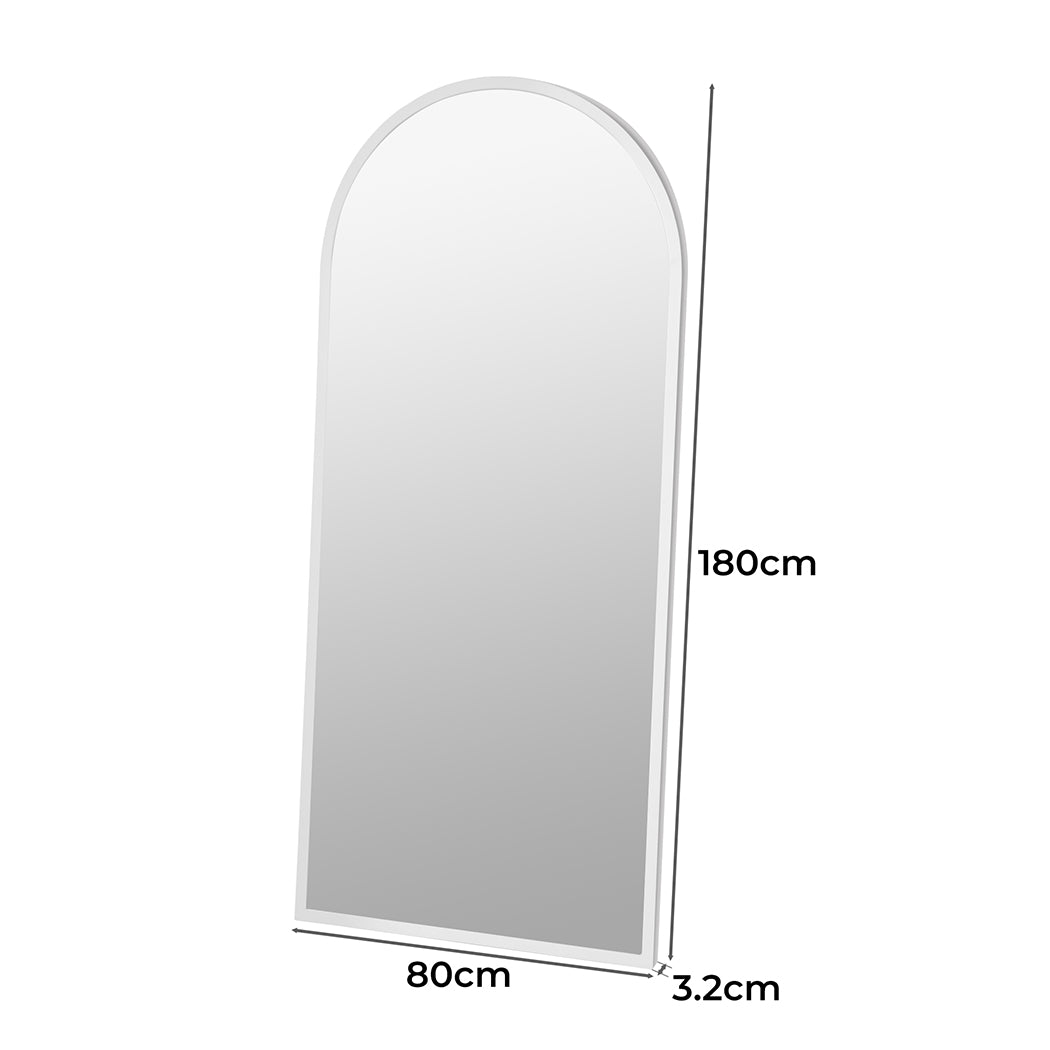 Yezi Floor Mirror Full Length Mirrors 1.8M White-1954803006545465345