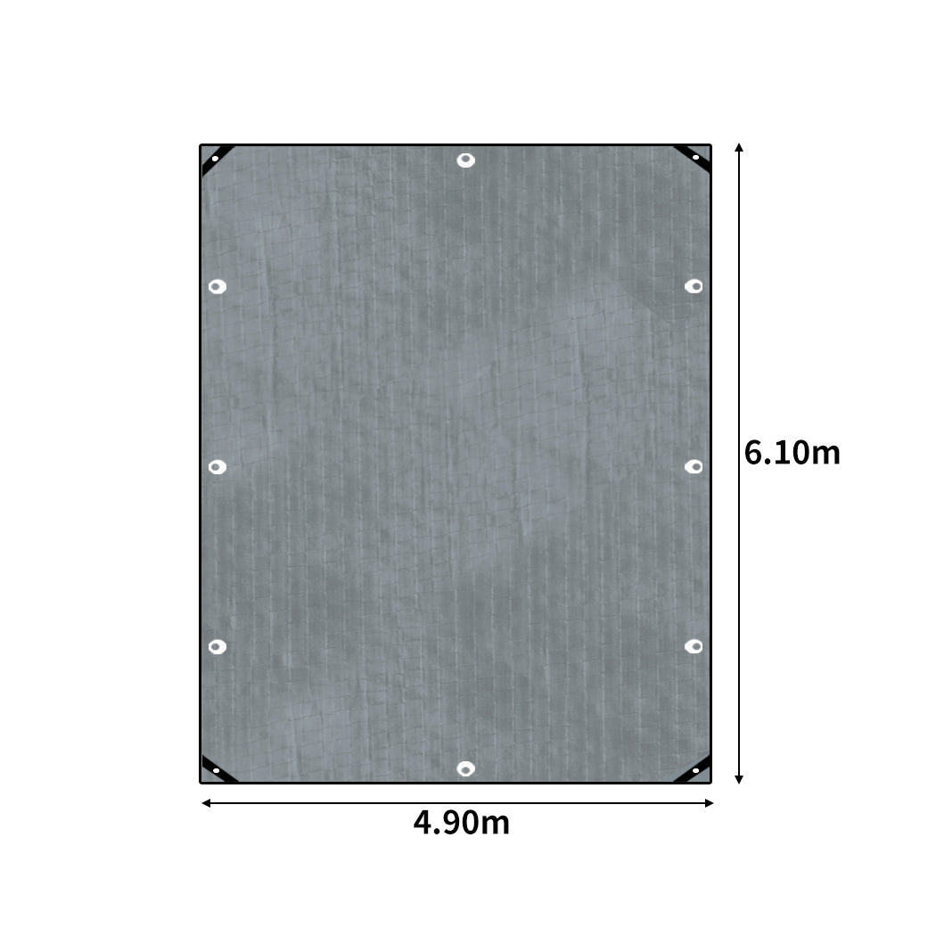 Manan Tarp Tarpaulin 200GSM Camping 4.9mx6.1m-1954802673710665730