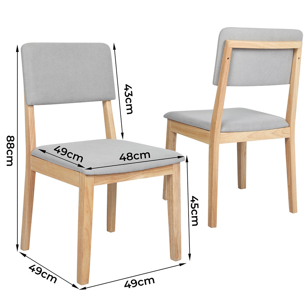 Levede Dining Chairs 8 Upholstered Kitchen Chair-1973193571037220866